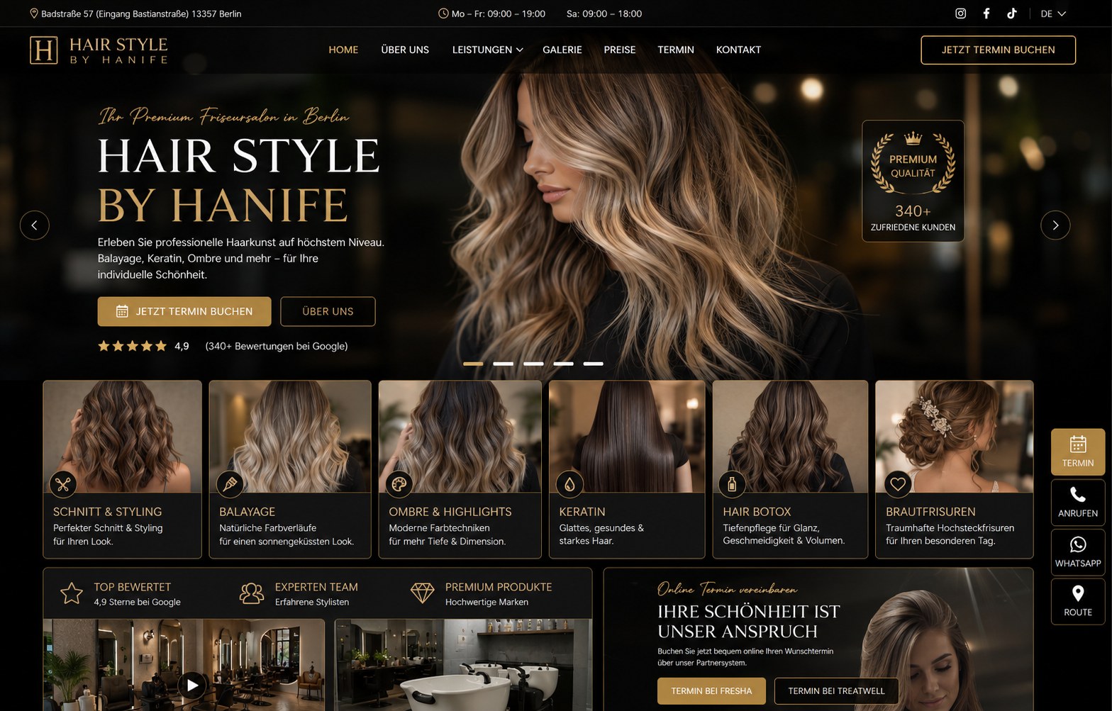 Elegante Hochsteckfrisur Hair Style by Hanife Berlin
